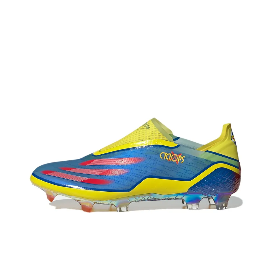Adidas X GHOSTED FG Твердый грунт устойчивый к истиранию дышащие футбольные бутсы мужские синий желтый