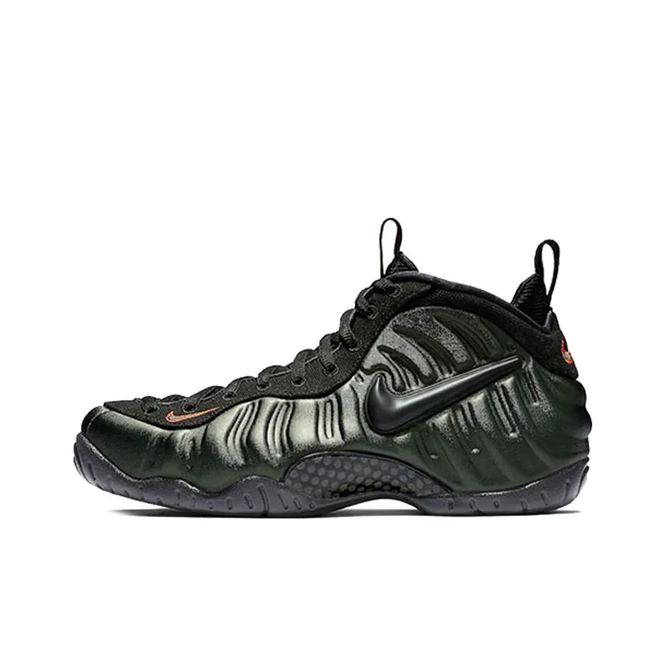 Nike Foamposite Pro Sequoia MID Топ Винтажные Баскетбольные Кроссовки Унисекс Яшма Черный