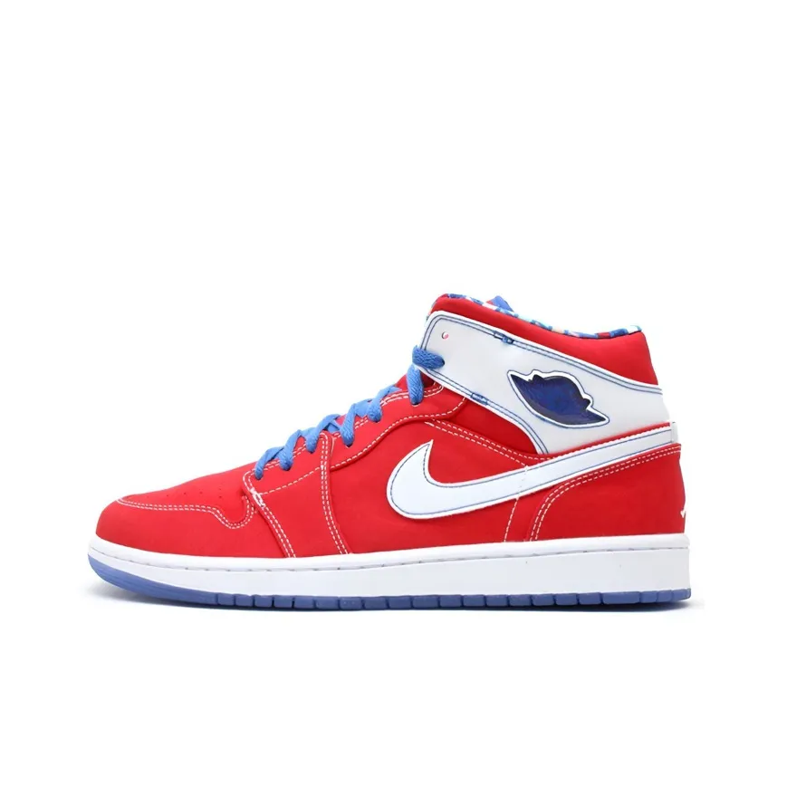 Jordan Air Jordan 1 Ретро LS Sport Красный MID Топ Винтажные баскетбольные кроссовки Мужской Красный синий