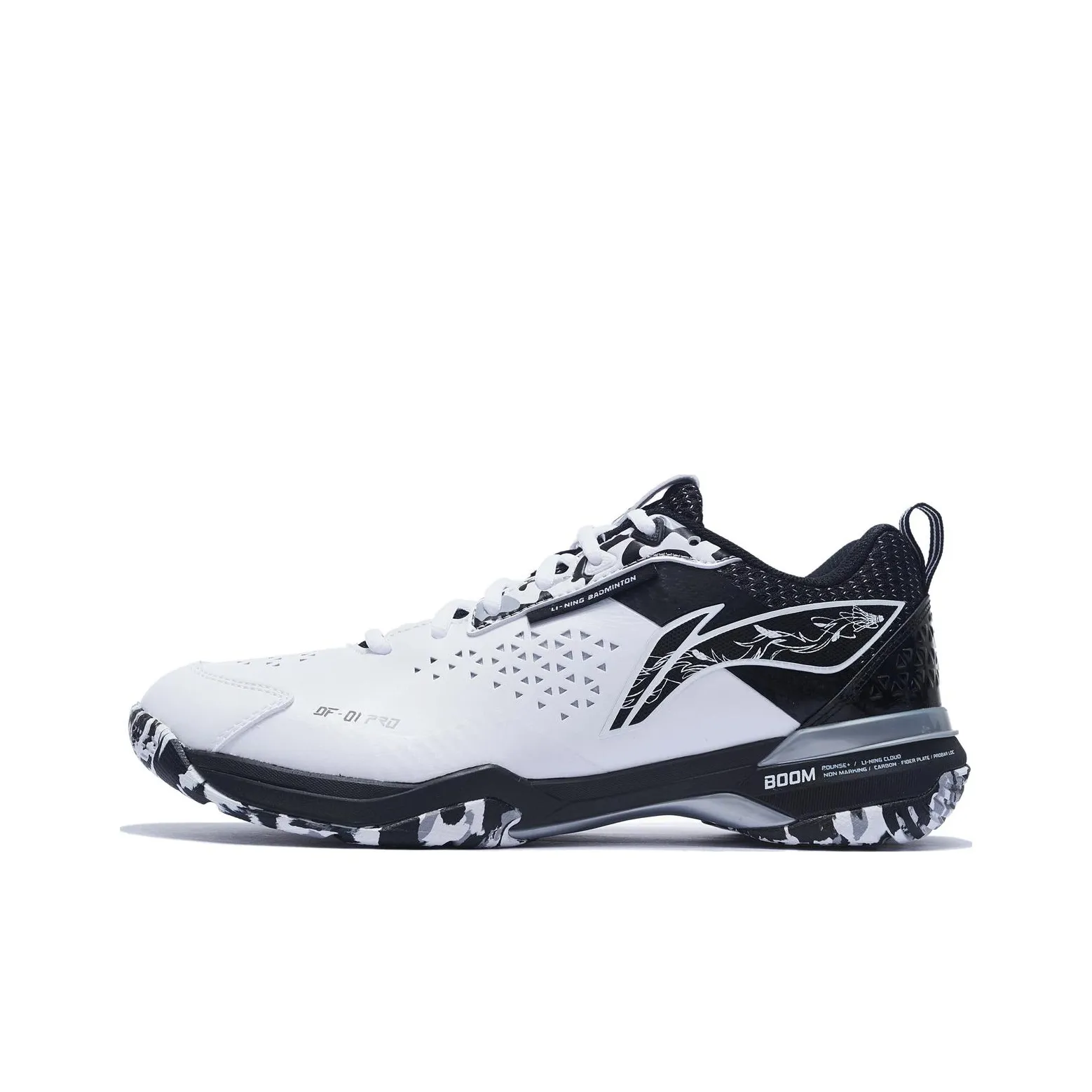 LiNing Blade Pro Anti Slip Wear Resistant Low Top Badminton Shoes Unisex White Black