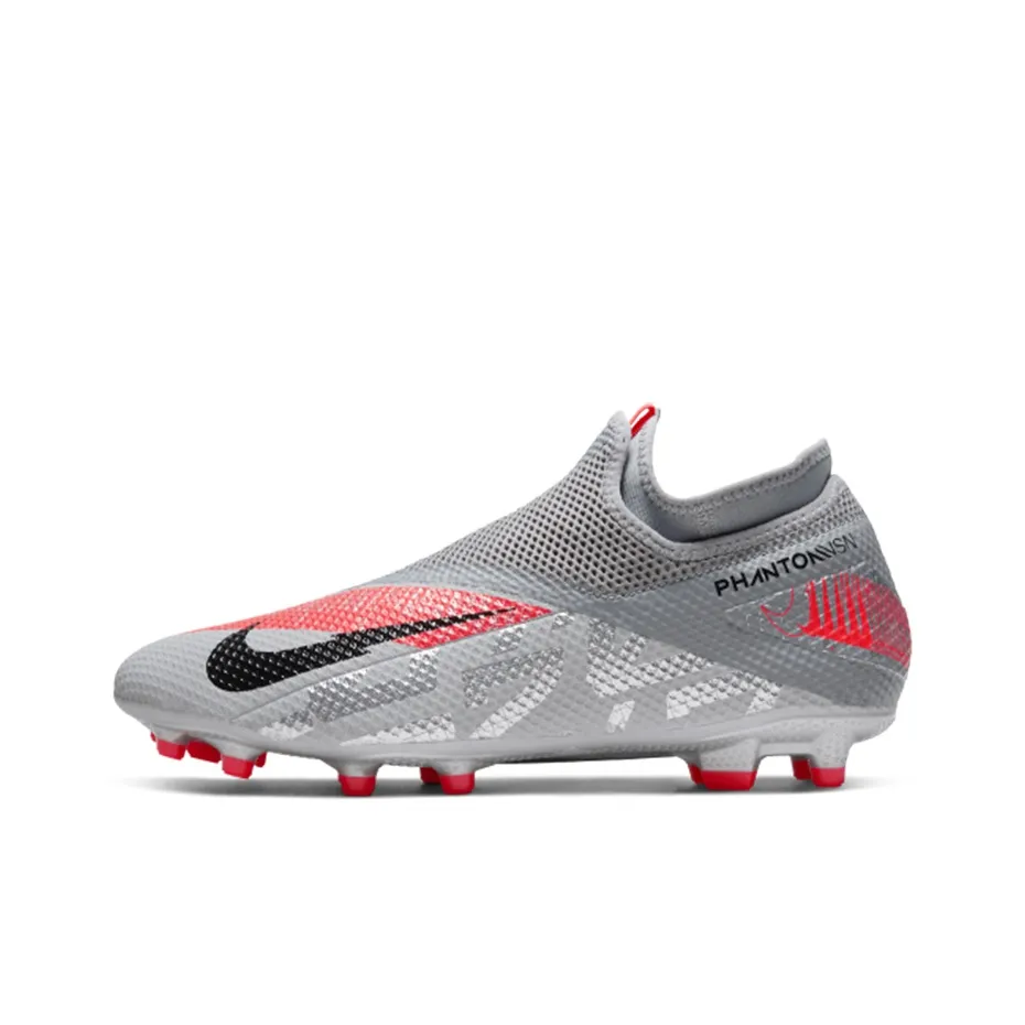 Nike Phantom Vision 2 Academy Dynamic Fit Mg Metallic Grey Crimson