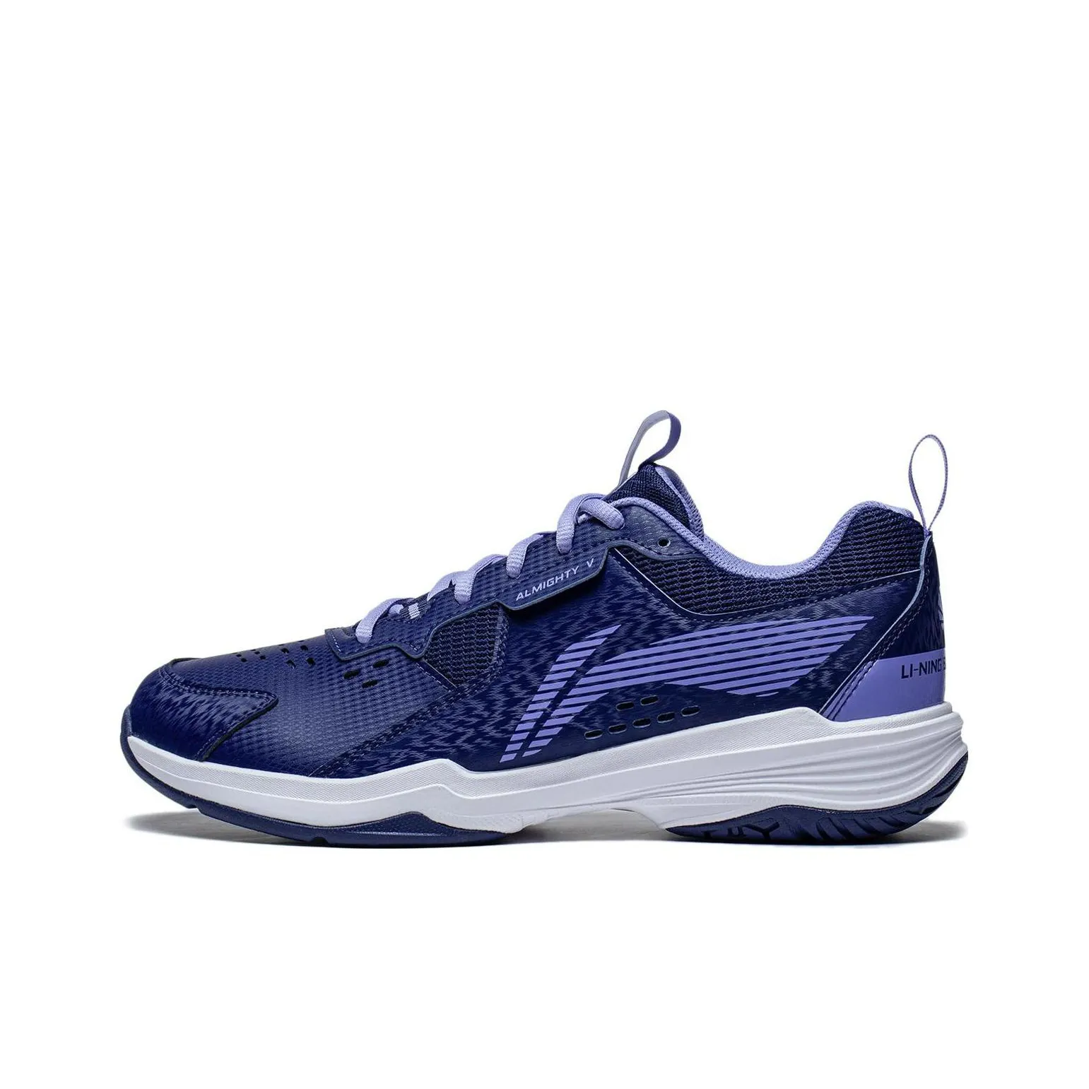 LiNing Ace Ⅴ Slip Resistant, Abrasion Resistant, Breathable Low Top Badminton Shoes Unisex Navy