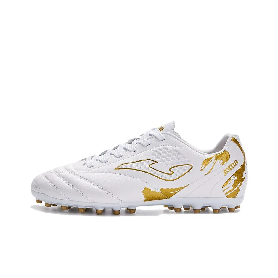 Joma MG Rubber Short Studs Anti-Slip And Wear-Resistant Coverage Soccer Shoes Men's White Gold