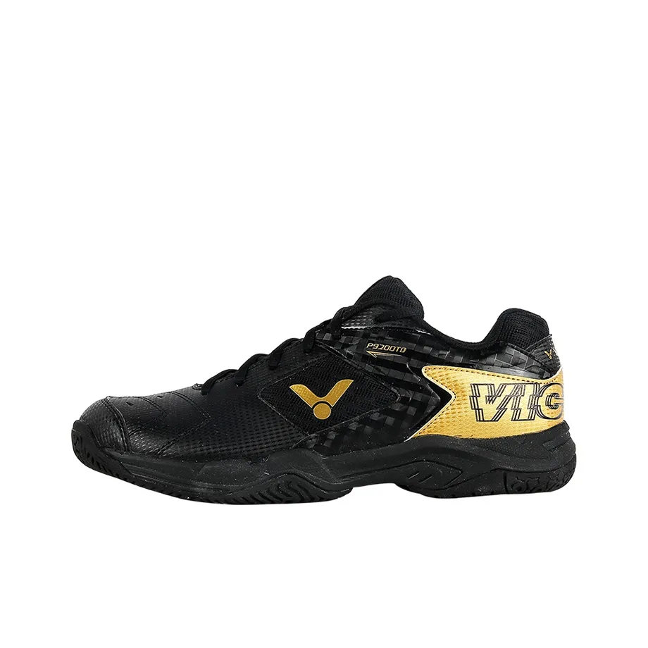 VICTOR 9200 Packs Амортизаторы Slip-Resistant Abrasion-Resistant Низкий Топ Бадминтон Обувь Unisex Black Gold