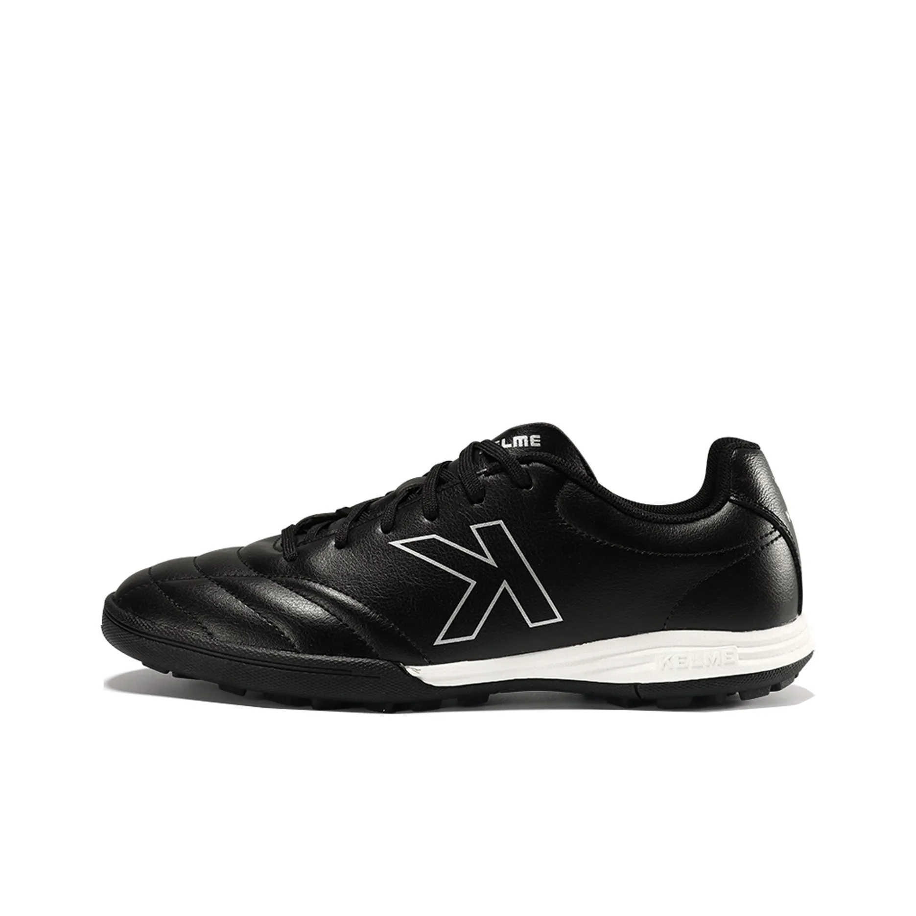 KELME TF Turf Slip Resistant, Abrasion Resistant, Breathable Soccer Shoes Unisex Black