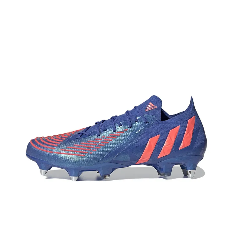Adidas Predator Edge.1 Slip-resistant Abrasion-resistant Легкие футбольные бутсы унисекс синий красный