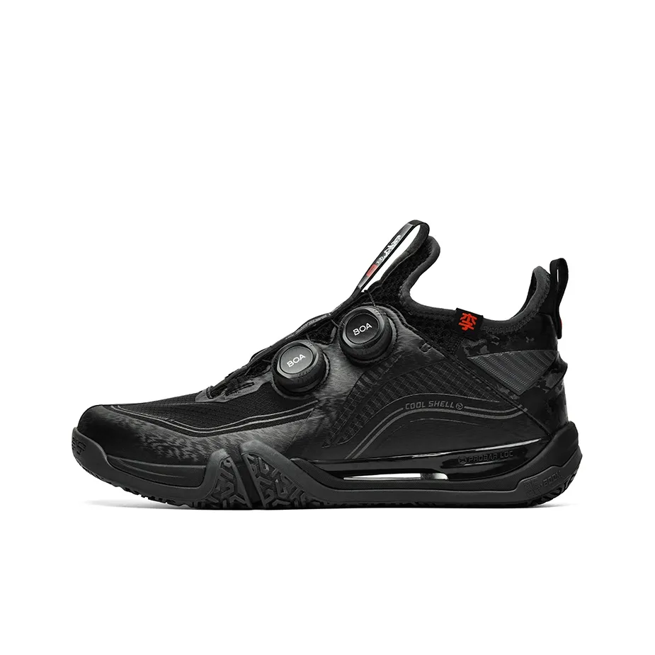LiNing Ma Mid Top Badminton Shoes Men's Black