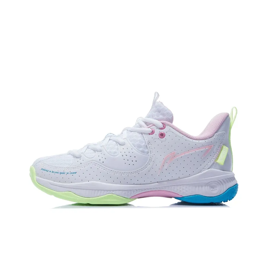 LiNing Battle Halberd Ⅲ Low Top Badminton Shoes Women's Standard White