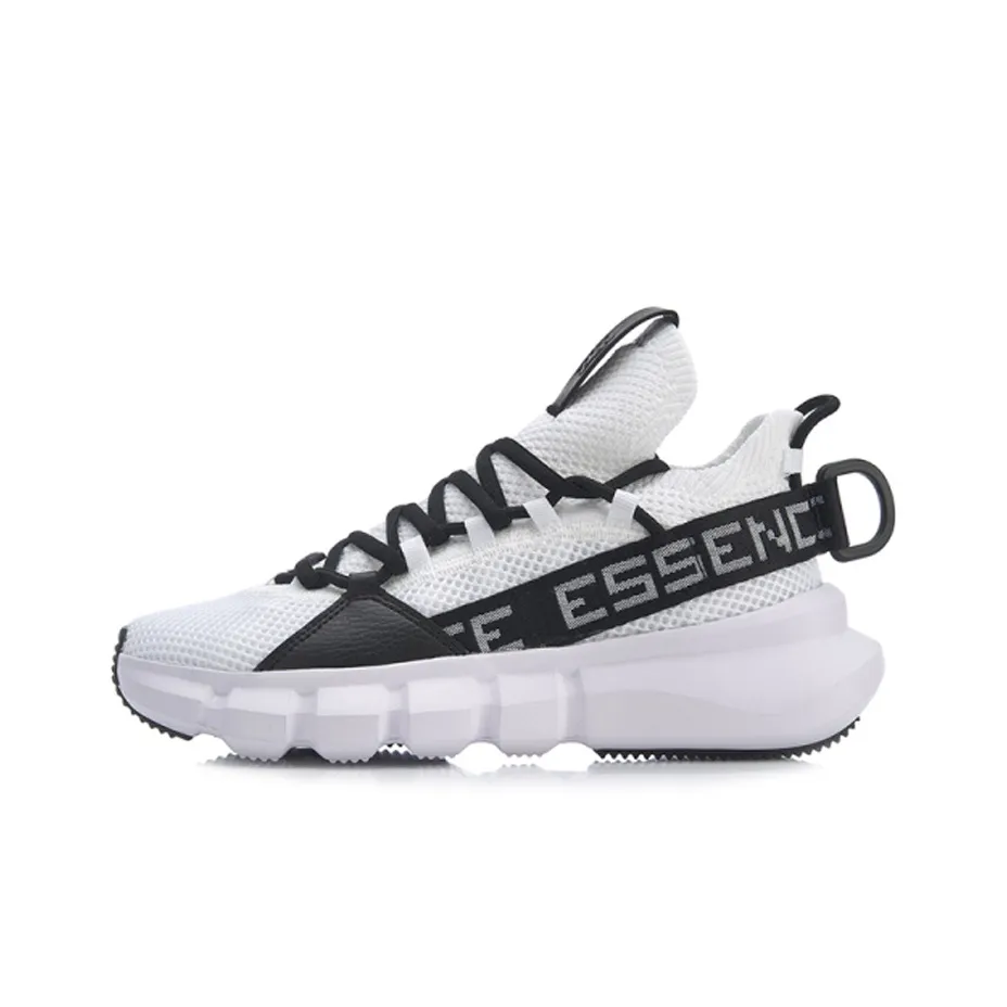 Essence Lace Up Подкладка Кружево Вверх Дышащий Легкий Покрытие Низкий Топ Баскетбольные кроссовки Женские Черный Белый