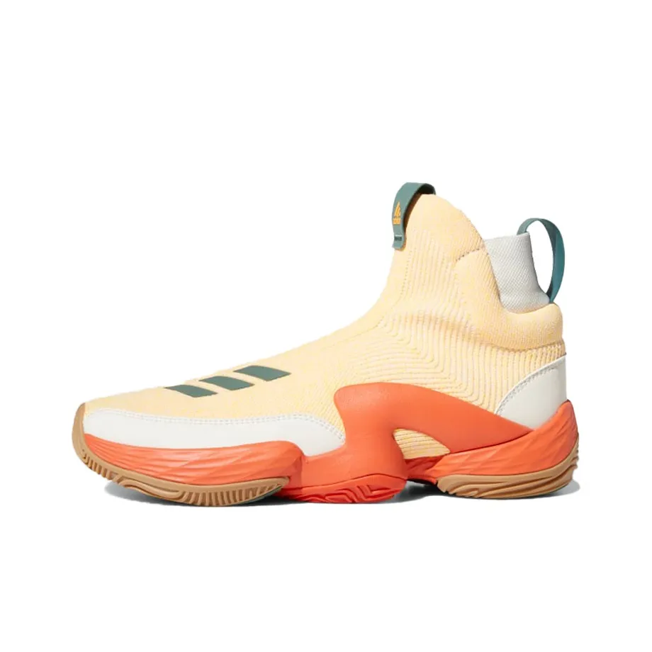 Adidas N3xt L3V3L Slip-Resistant High Top Винтажные Баскетбольные Кроссовки Мужские Белый Оранжевый Выпуск 2020