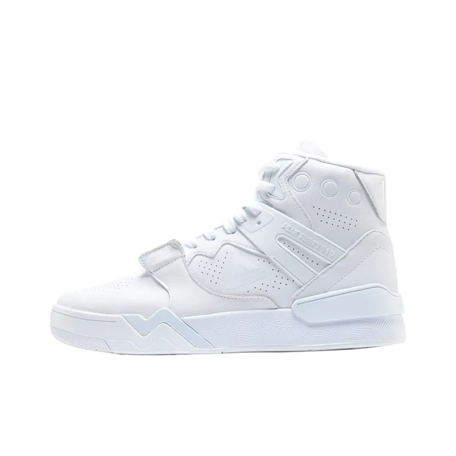 PEAK State Pole Shock Absorbers With Slip Resistant Features High Top Vintage Basketball Shoes Men's Pure White