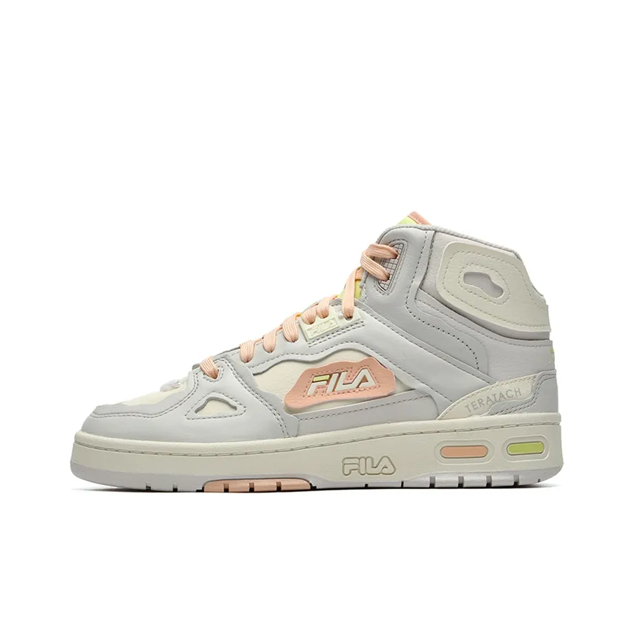 FILA FUSION Teratach Mid Top Vintage Basketball Shoes Women's Antique White