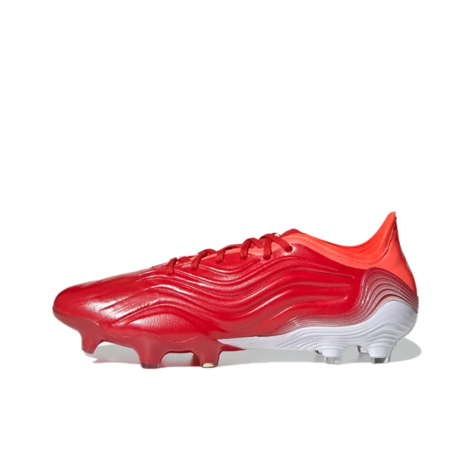 Adidas Copa Sense.1 FG Твердый грунт Природная трава Противоскользящие Устойчивые к истиранию Футбольные бутсы Мужские Красный Оранжевый Белый