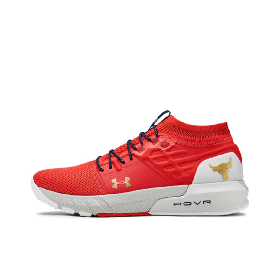 Under Armour Project Rock 2 Blood Orange Halo Grey