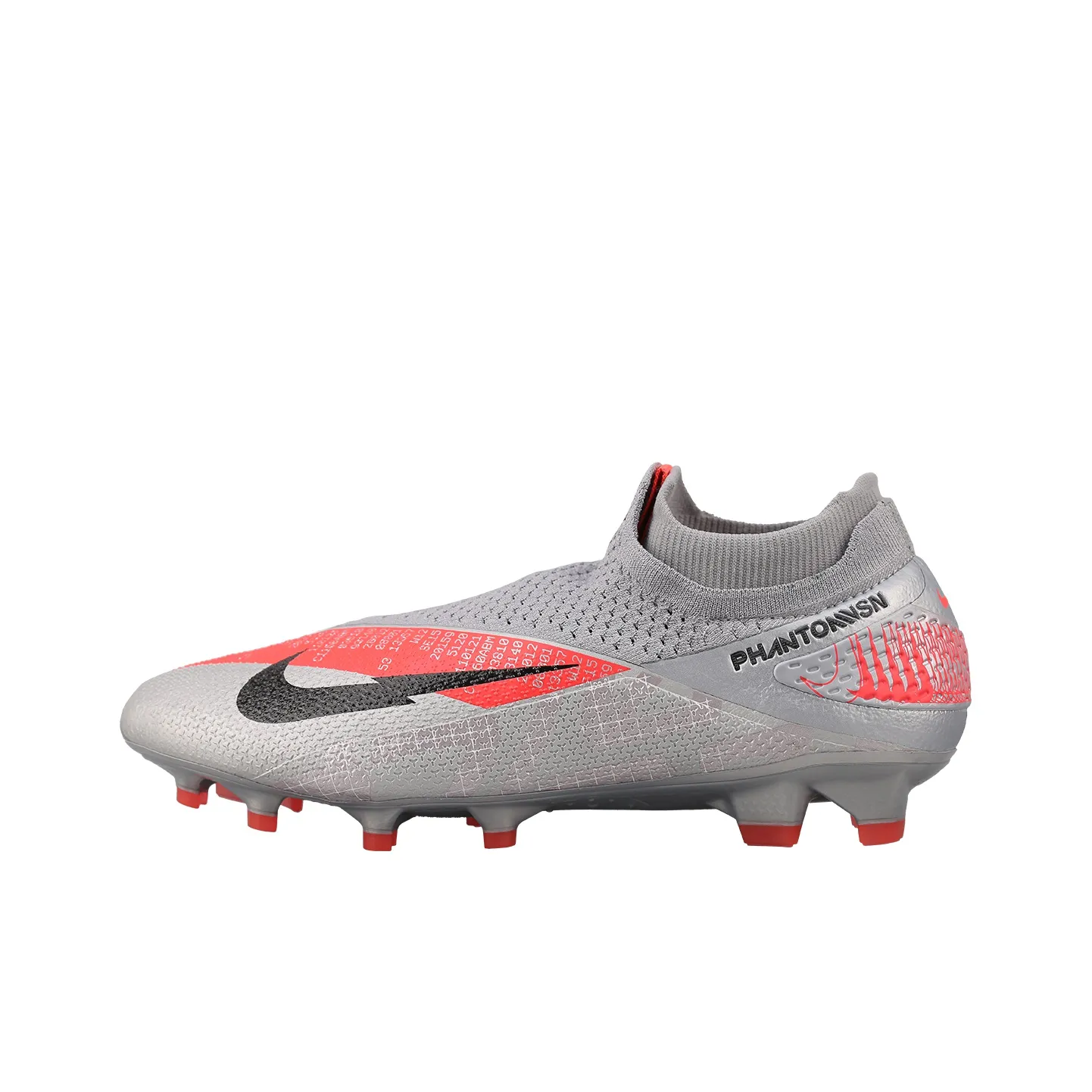 Nike Phantom Vision FG Твердое покрытие для твердого грунта Футбольные бутсы Унисекс Серый Оранжевый