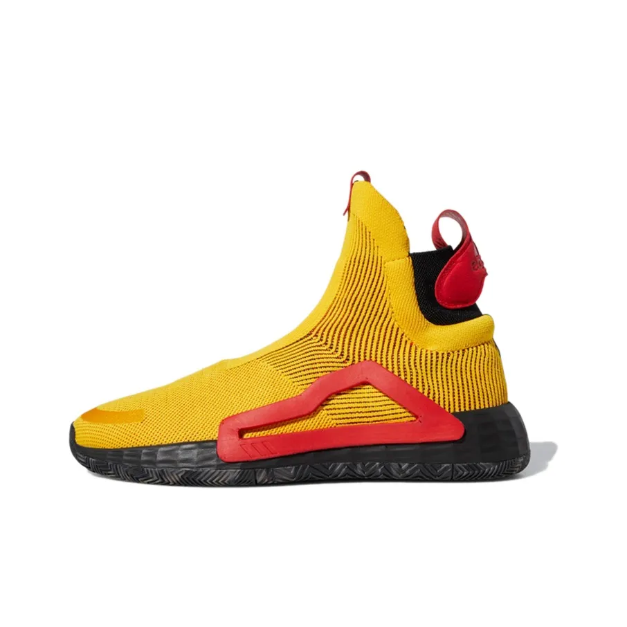 Adidas N3xt L3V3L Обувь Gold Mitchell High Топ Винтажные Баскетбольные Кроссовки Мужские Желтые