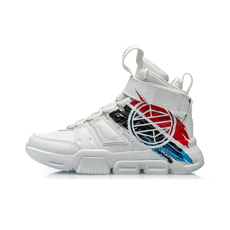 Подкладка Suo Collection Wending Износостойкий Дышащий Высокий Топ Винтажные Баскетбольные Кроссовки Белый