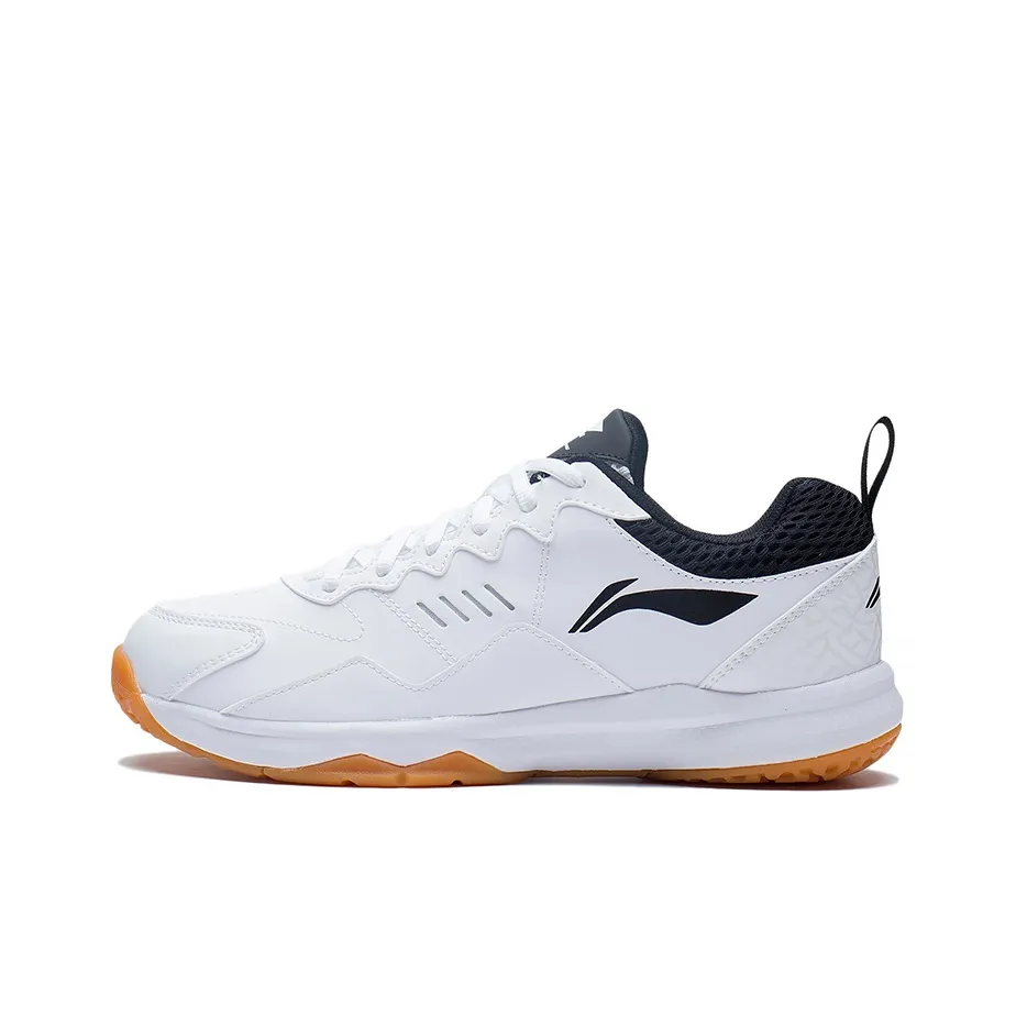 LiNing Ace 21 V1 Anti Slip And Wear Resistant Breathable Low Top Badminton Shoes Unisex White Black