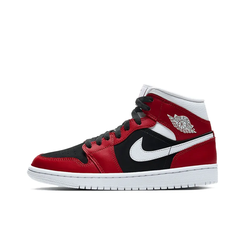 JORDAN 1 Mid Gym Red Black Women's