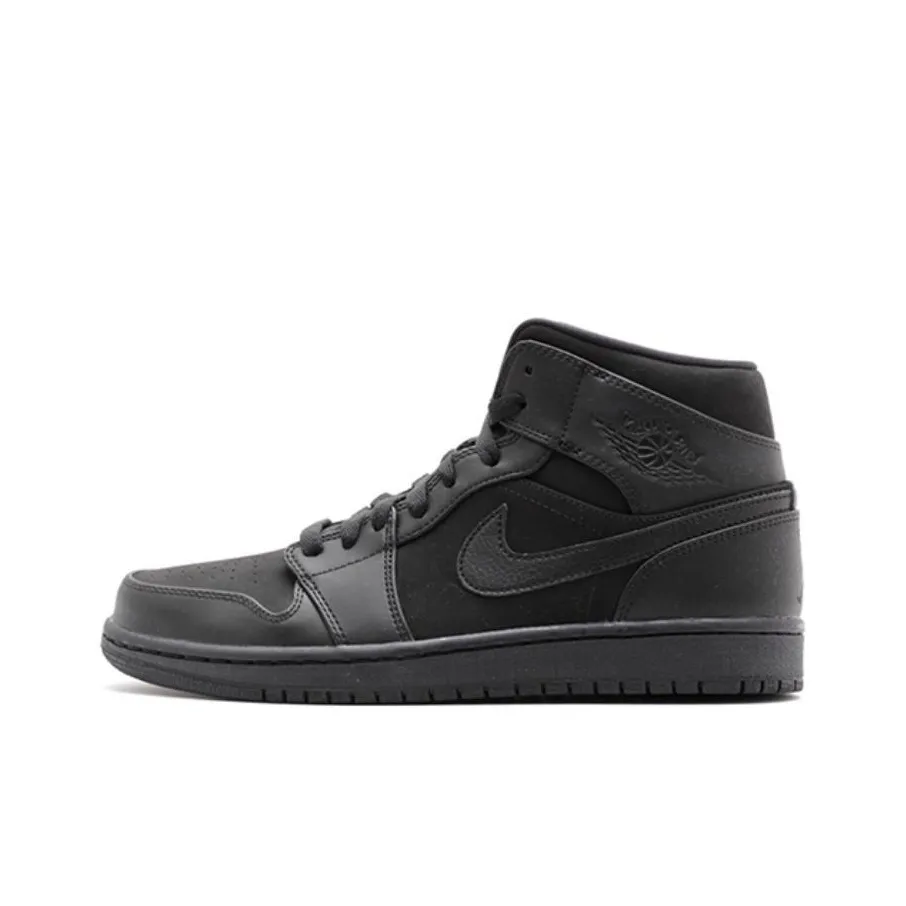 Jordan 1 Retro Mid Jeter Laser Nyc Exclusive Black