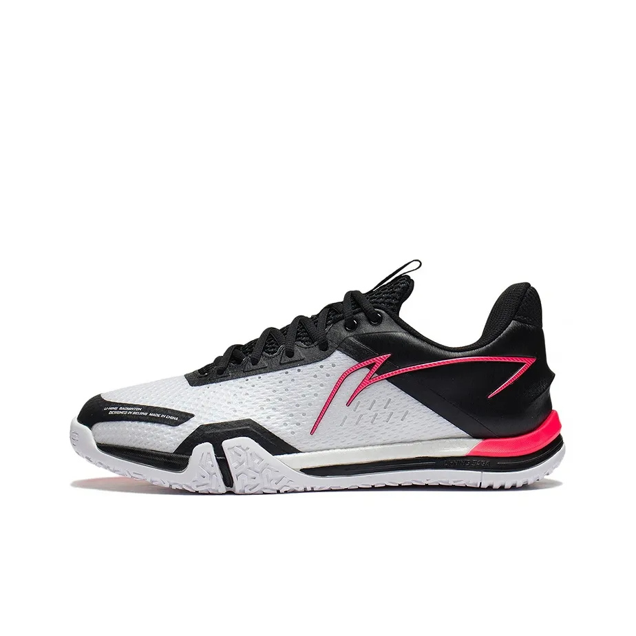 LiNing Flying Close To The Ground SE Cushioning Breathable Low-Top Badminton Shoes Unisex Black White