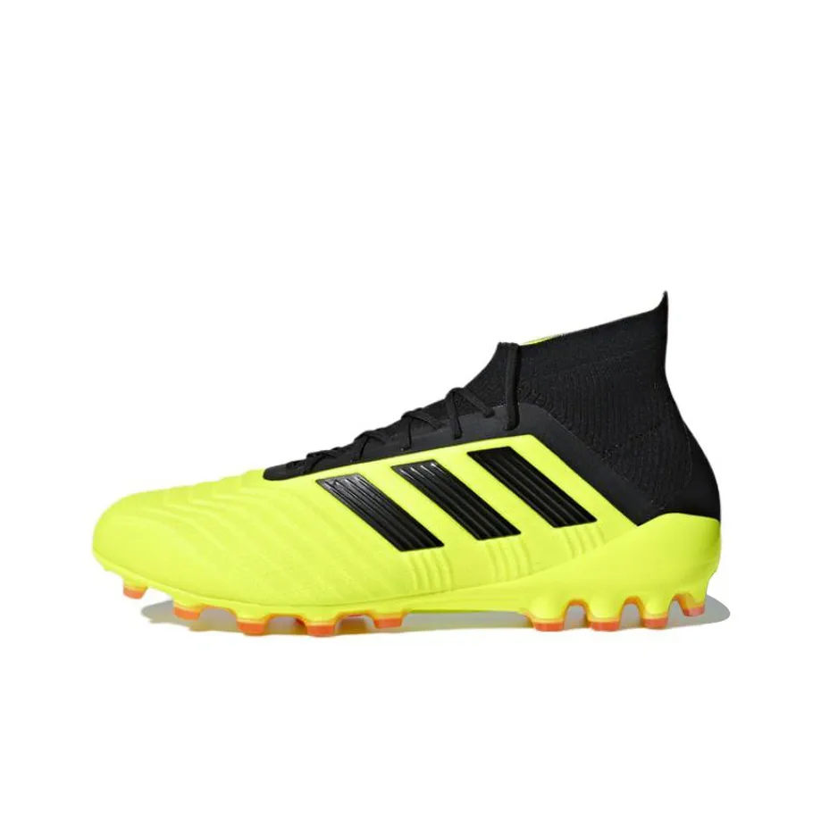 Adidas Predator 18,1 AG Амортизирующие футбольные бутсы устойчивые к истиранию желто-черные