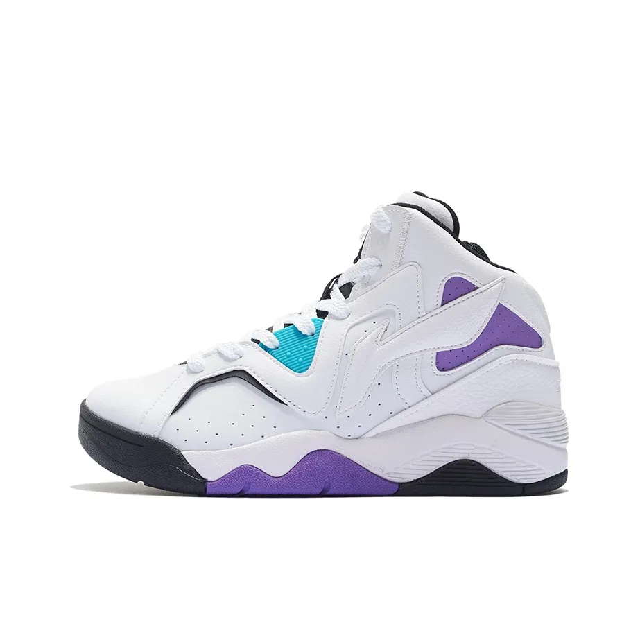 Подкладка Shock Absorbers противоскользящие устойчивые к истиранию высокий топ винтажные баскетбольные кроссовки женские белые фиолетовые