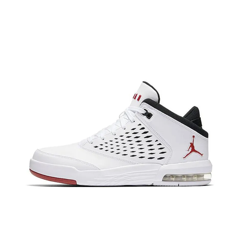 Jordan Flight Origin 4 Vintage Basketball Shoes Men Mid Top White/Red