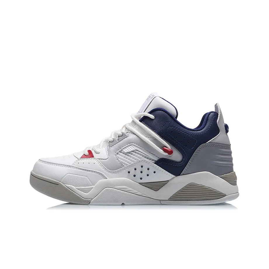 Лайнер Амортизация Противоскользящий Устойчивый к износу Покрытие Поддержка MID Топ Винтажные Баскетбольные Кроссовки