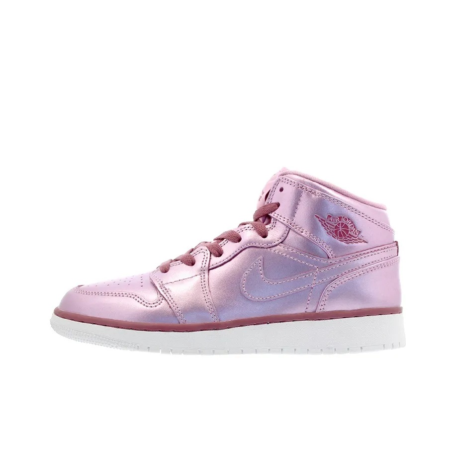 Air Jordan 1 Mid Se 'Pink Rose' Gs