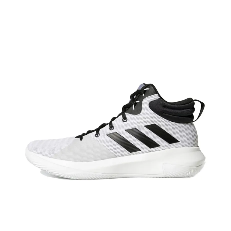 Adidas Pro Elevate 2018 Vintage Basketball Shoes Men Mid Top Black/Gray/White