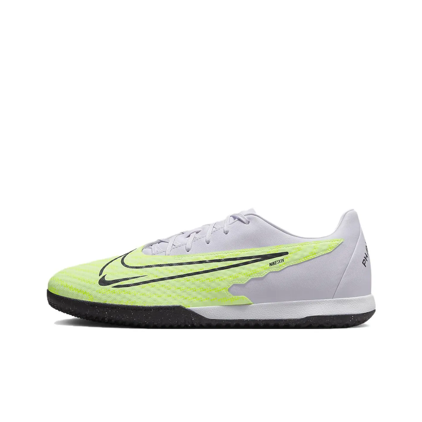 Nike Phantom GX IC IN Для помещений Амортизирующие футбольные бутсы для мужчин серый и зеленый