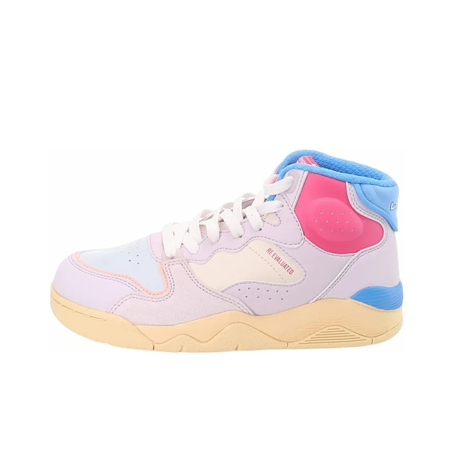 LiNing High-Top Vintage Basketball Shoes Women's Fuchsia