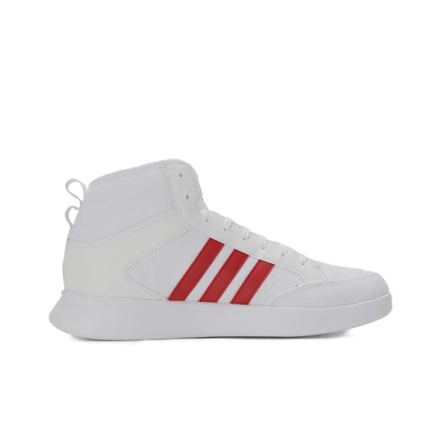 Adidas Court80s MID Slip-Resistant MID Топ Винтажные Баскетбольные Кроссовки Мужские Белый Красный