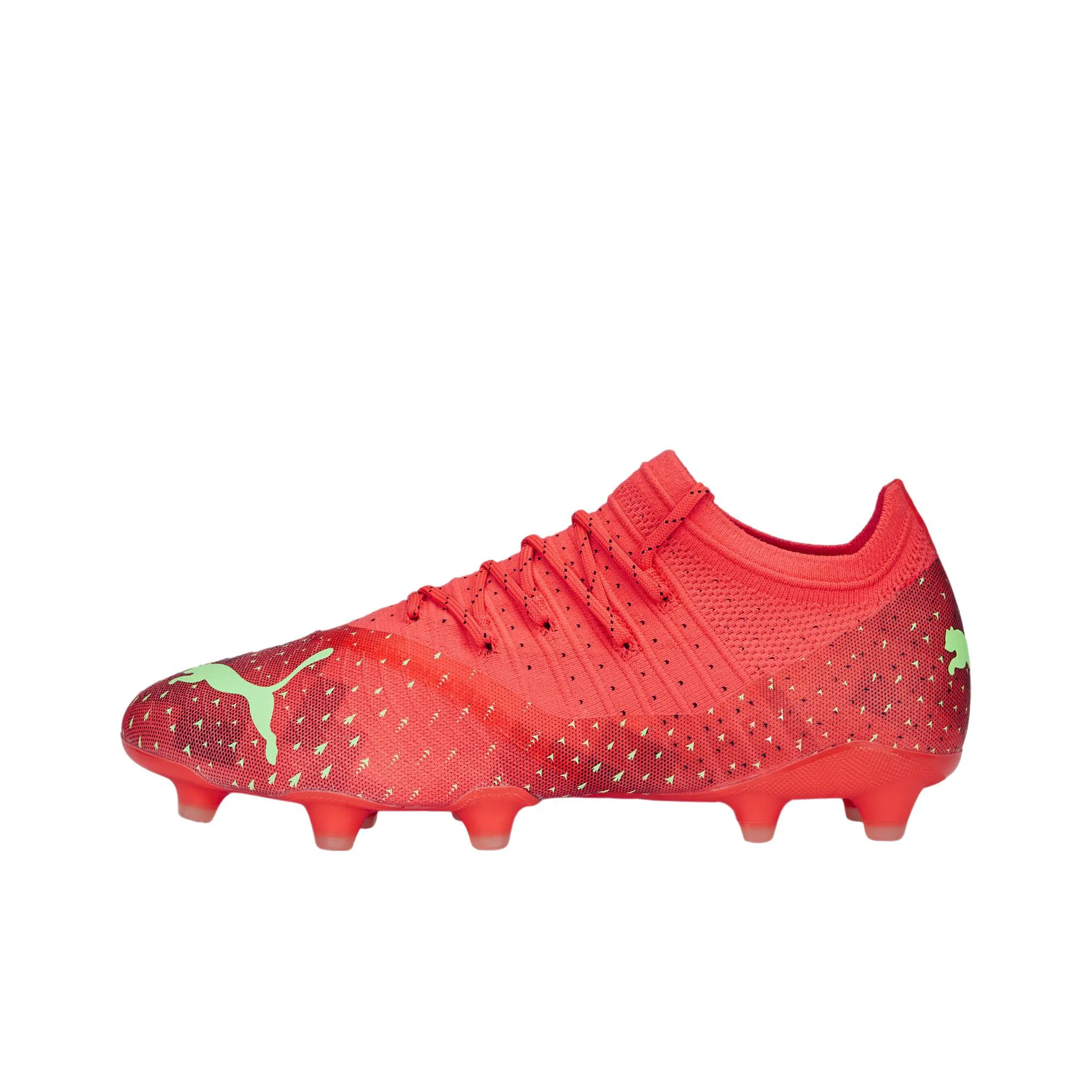 PUMA Future Z Soccer Shoes Men Low Top Orange/Green