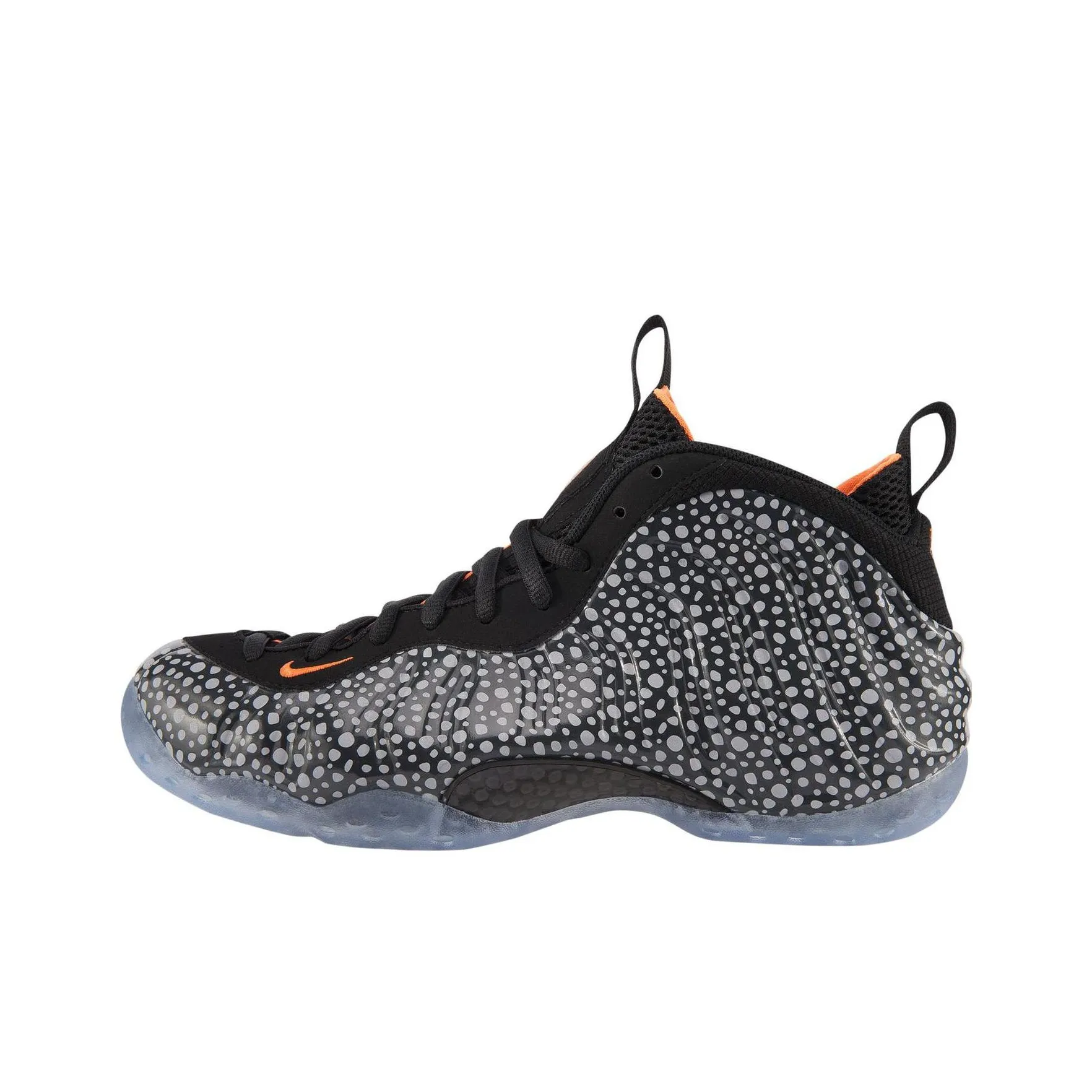 Nike Foamposite One Safari Non Slip Легкий MID Баскетбольные кроссовки Мужской Черный Серый