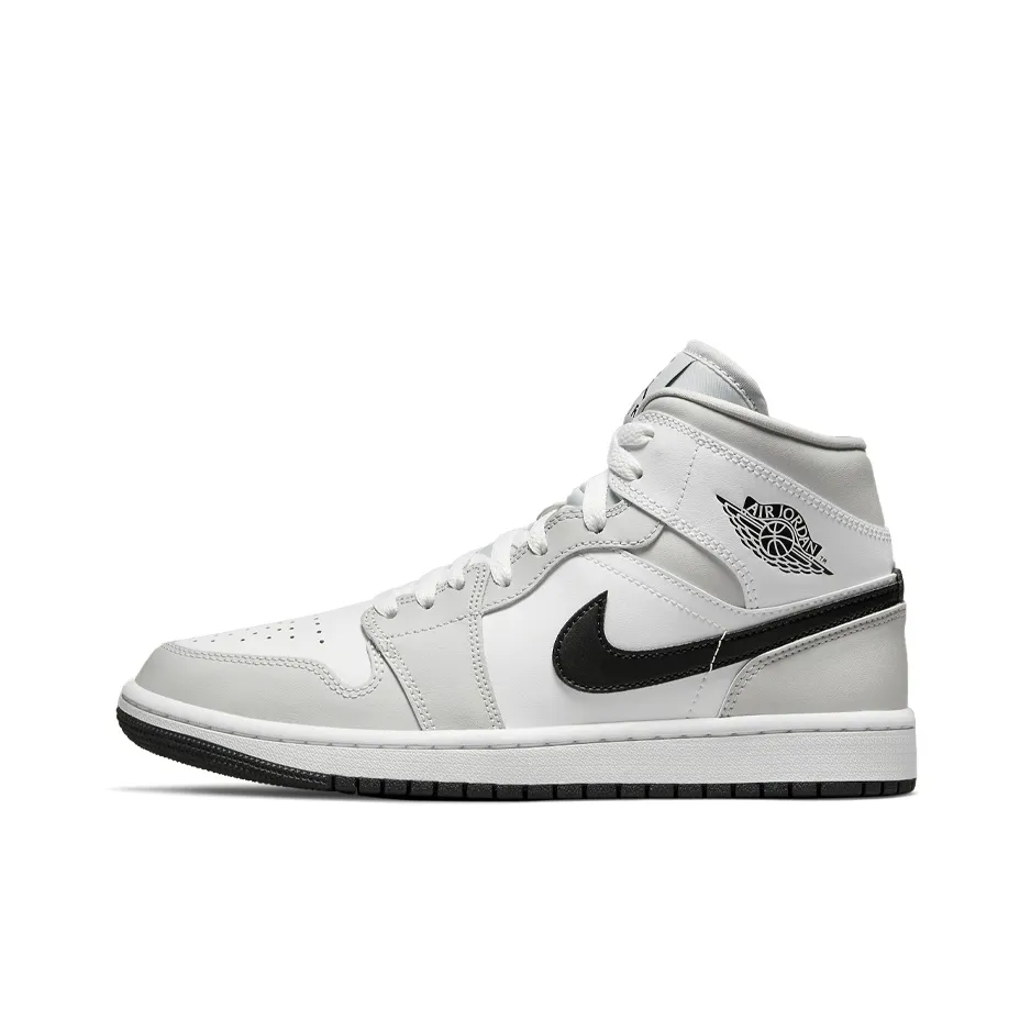 Air Jordan 1 Mid 'Grey Fog' Women's