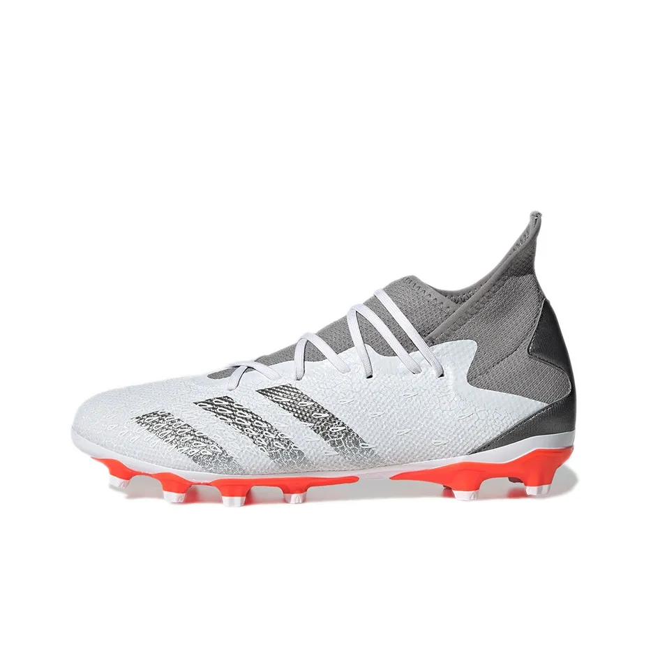Adidas Predator Freak .3 MG MULTI Ground Slip Resistant Abrasion Resistant Футбольные бутсы Мужской Белый Серый