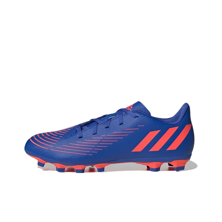 Adidas Predator Edge.4 FG Твердый грунт противоскользящие устойчивые к истиранию легкие футбольные бутсы мужские синий оранжевый