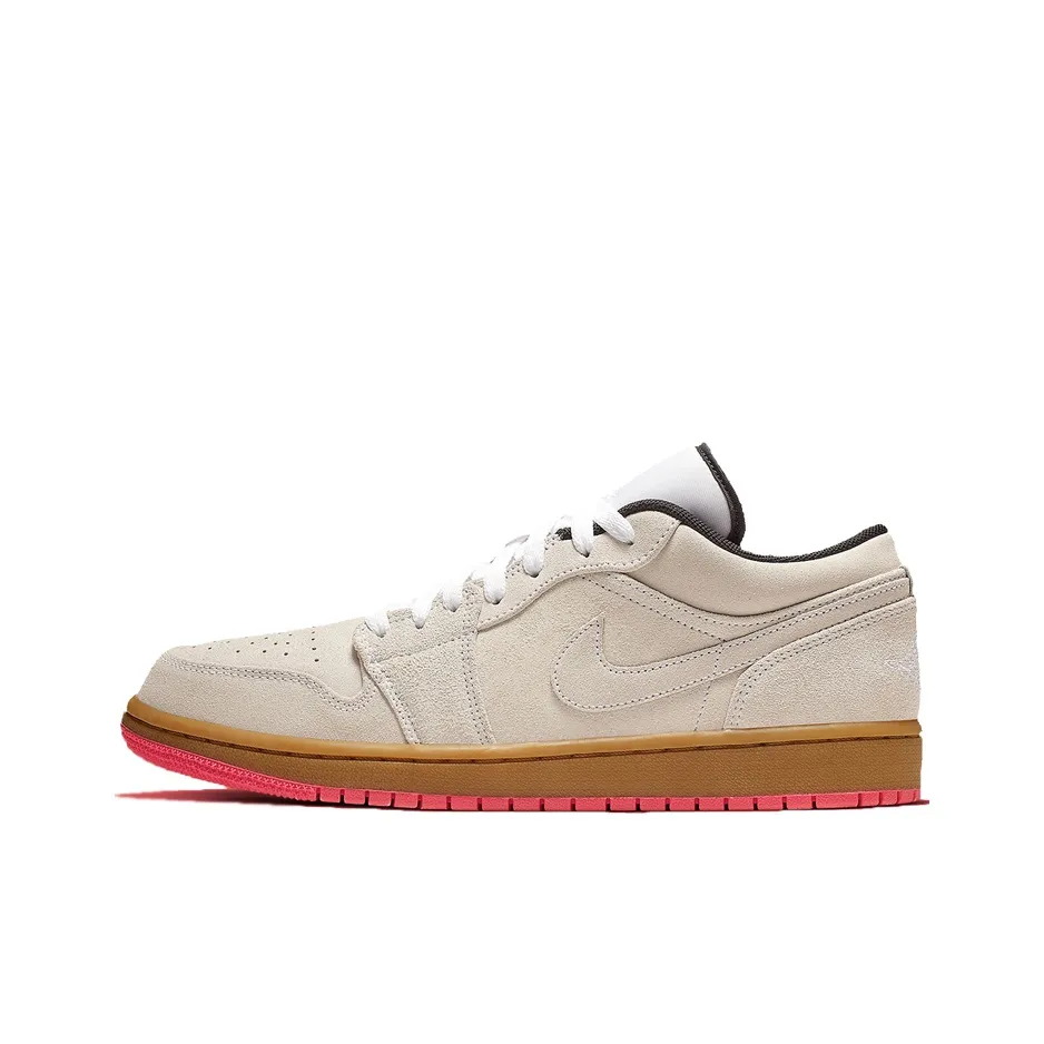 jordan BJ0342-023 1 Low White Gum Hyper Pink