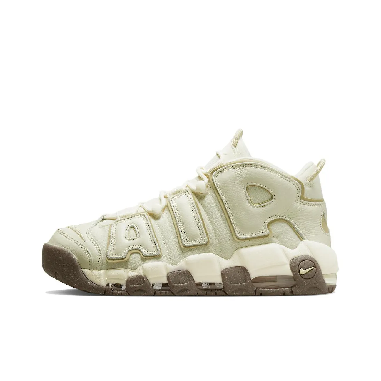 Nike Air More Uptempo Vintage Basketball Shoes Unisex Mid Top White