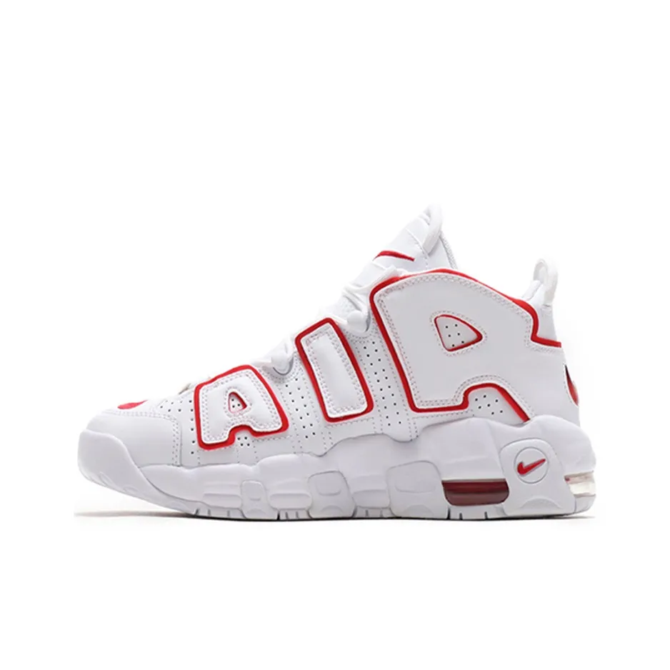 Nike Air More Uptempo 'White Varsity Red' Gs