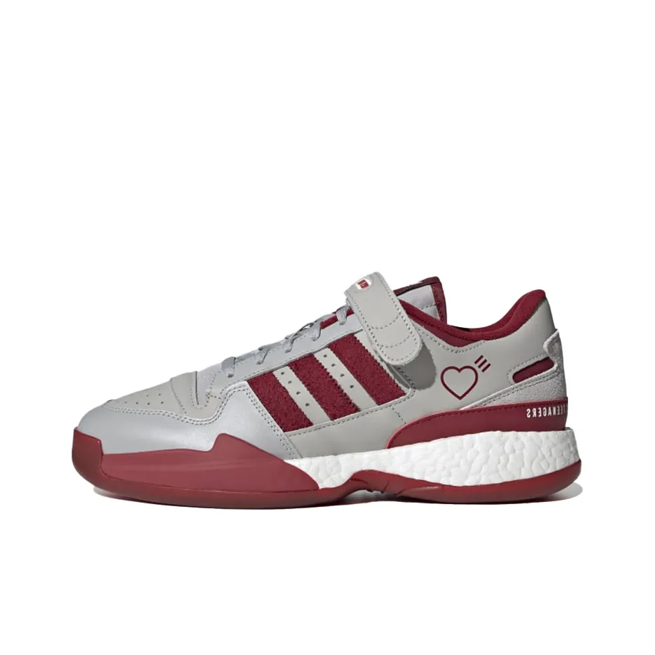Adidas Human Made X Forum Low 'Grey Burgundy'