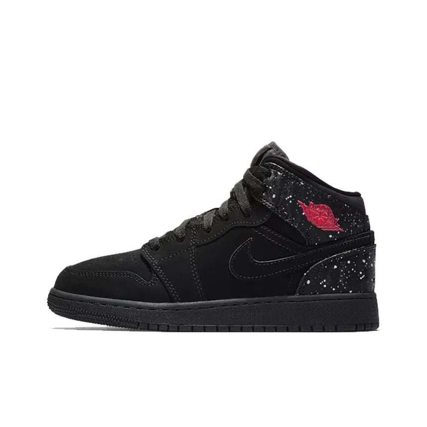 Jordan 1 Mid GS Black Rush Pink