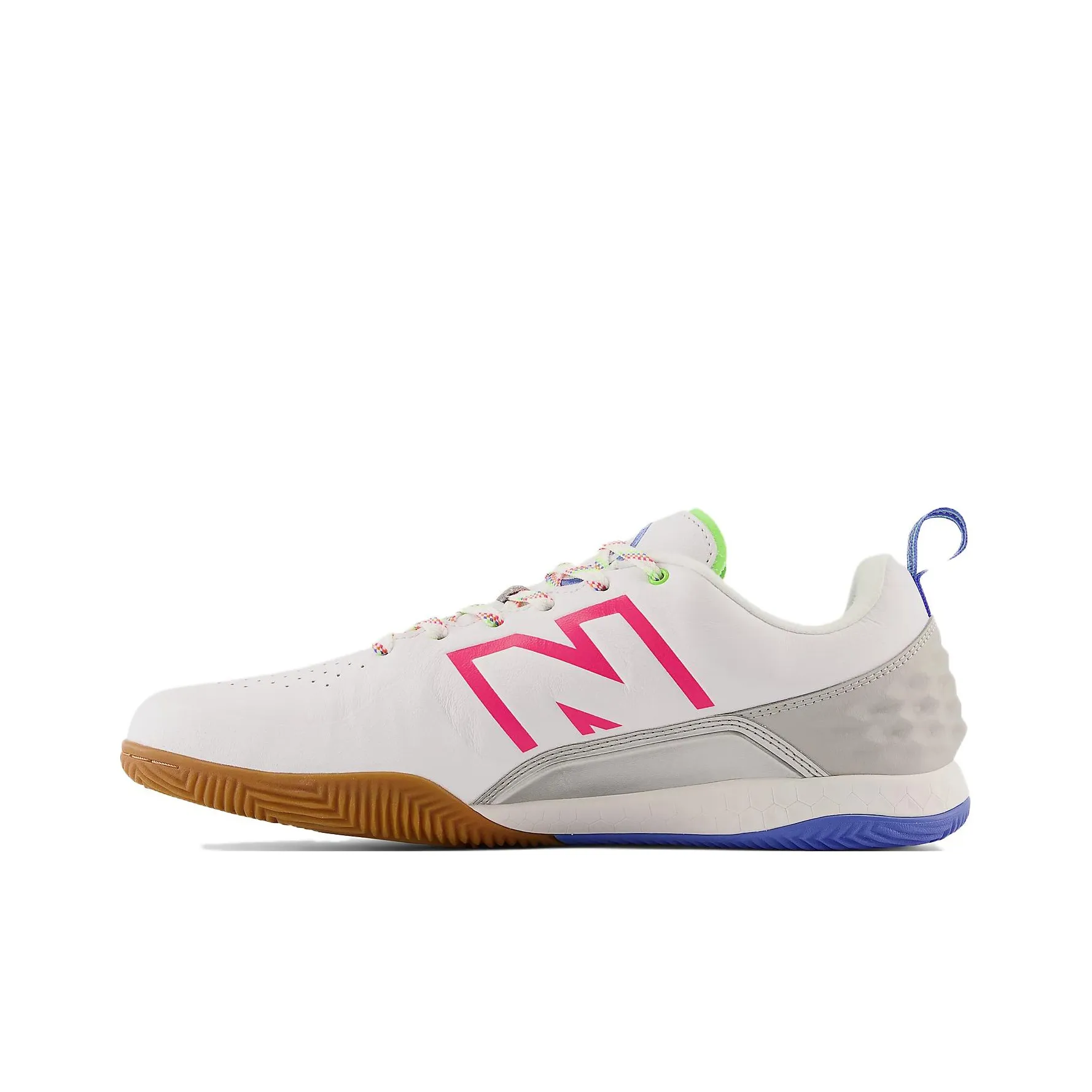 New Balance NB Fresh Foam Series Audazo V6 Pro IN Soccer Shoes White Pink Blue