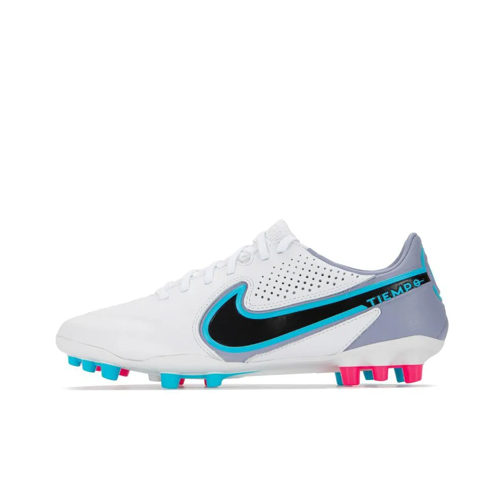 Nike Tiempo Legend 9 MG MULTI Ground Искусственный Шипы Износостойкий И Легкий Футбольные бутсы Мужской Белый Синий Розовый