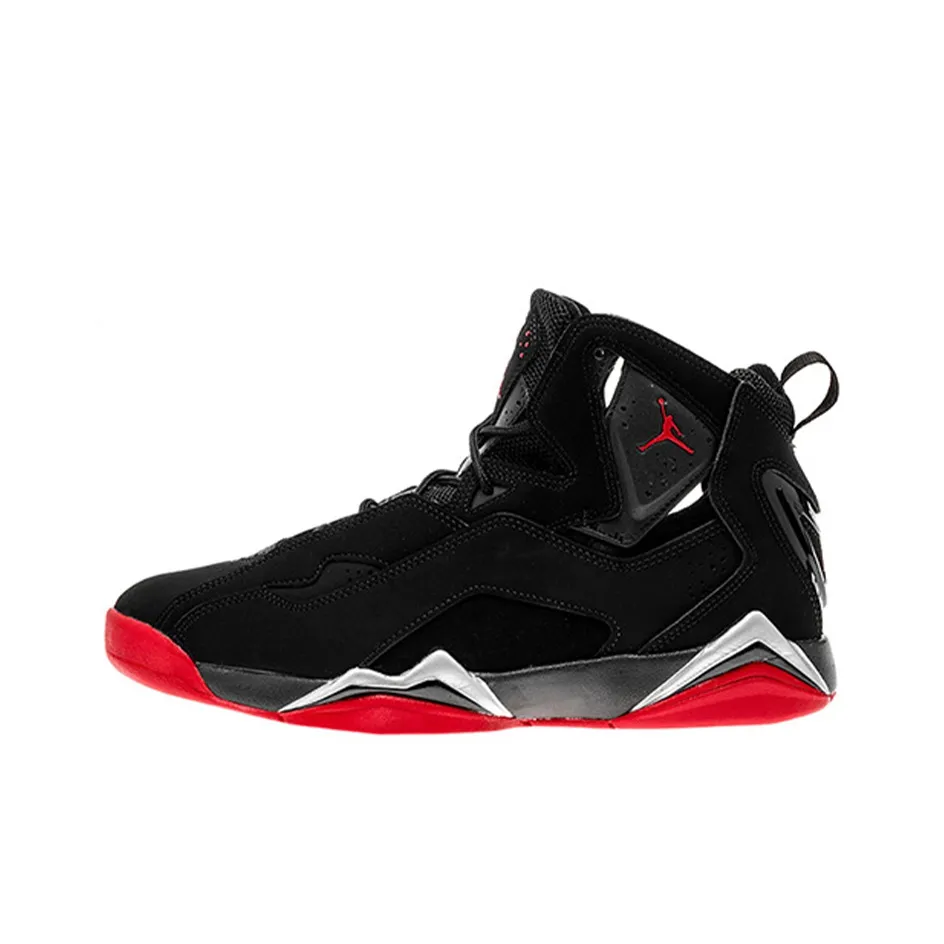 Jordan True Flight Black/Gym Red Metallic Silver