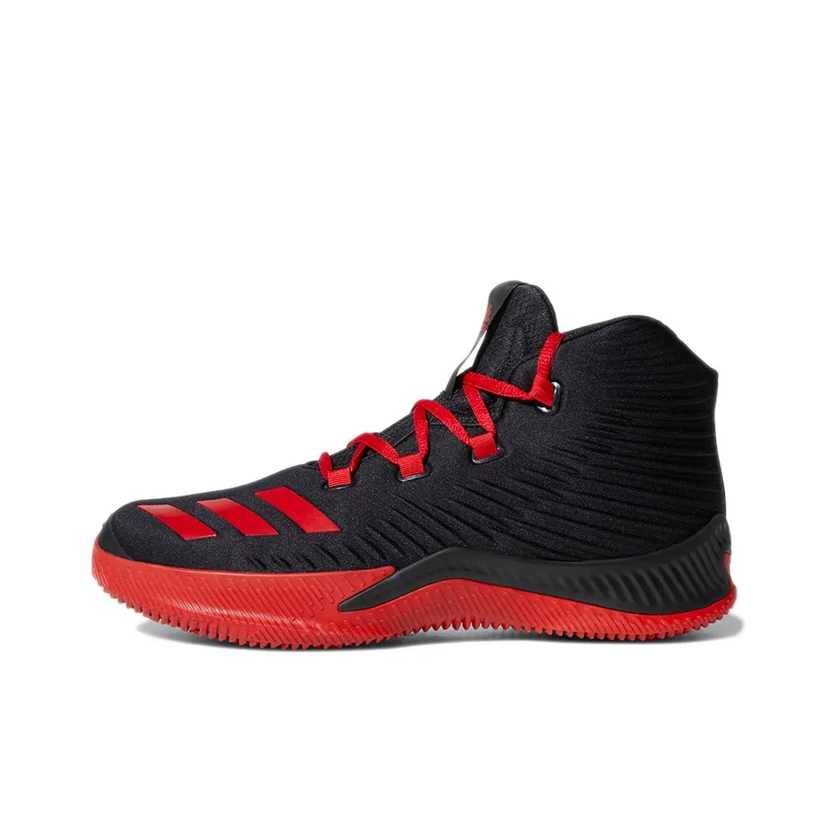 Adidas Pg 3 Anti Slip And Wear Resistant Lightweight Mid Top Vintage Basketball and Shoes Men's Black Red