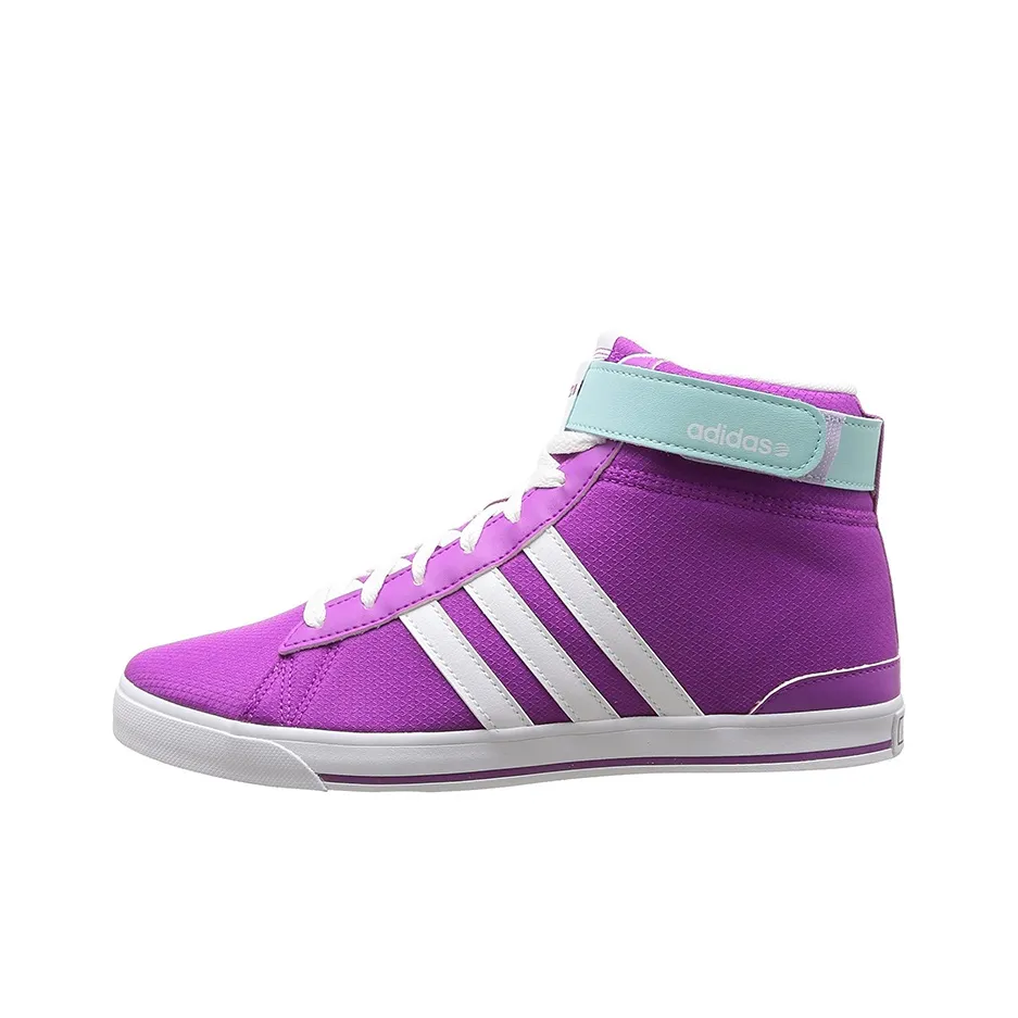 Adidas Neo Daily Twist Mid Abrasion Resistant Slip Resistant Mid Top Vintage Basketball Shoes Women's Purple White
