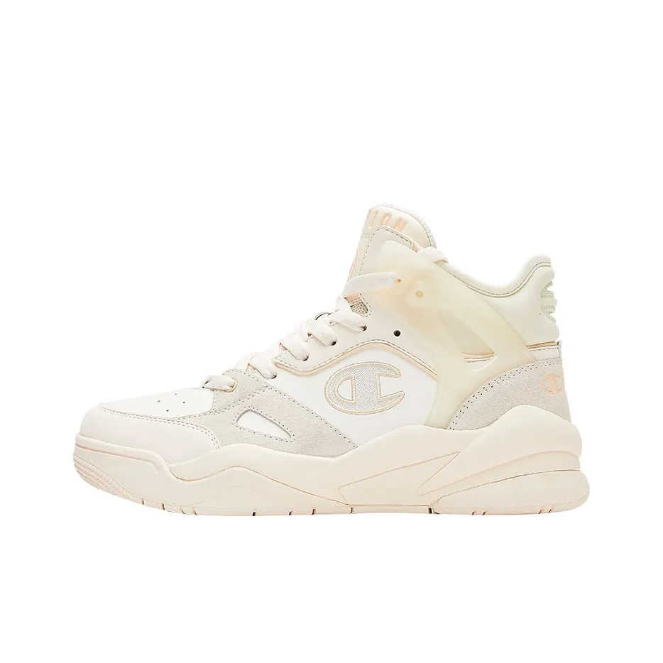 Champion Champ Hoop Mid Mid-Top Vintage Basketball Shoes Women's Hawaiian Fruit Yellow